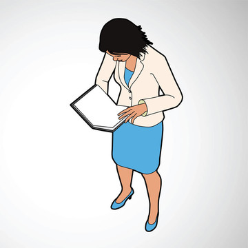 女子閱讀書