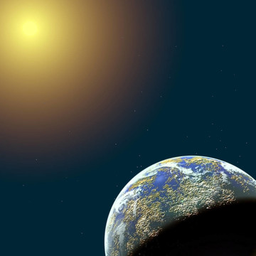 空間和行星圖