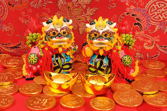 幸運的傳統(tǒng)舞獅