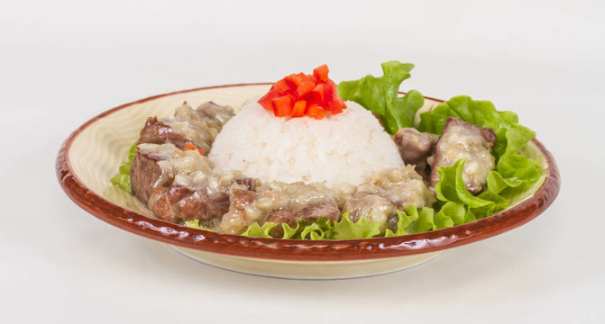 Rice與豬肉日式