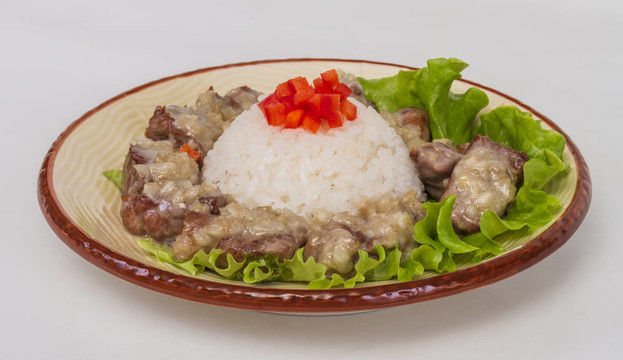 Rice與豬肉日式