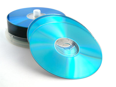 CD、DVD光盤上的白色背景