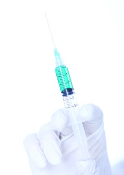 一方面用注射器