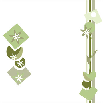 花背景和花框架