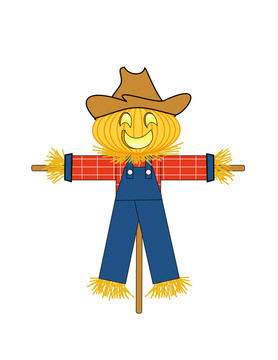 Pumpkin Scarecrow先生