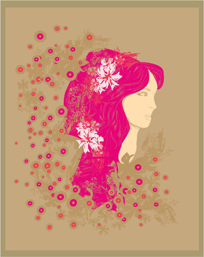 抽象美女肖像