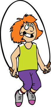 孩子jumproping