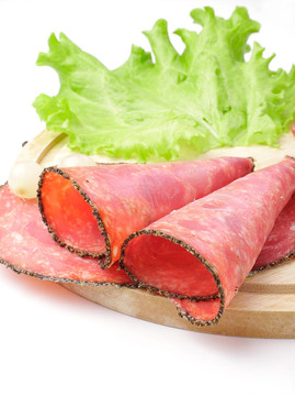 香腸和生菜