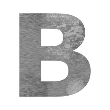 字母資本紋理金屬