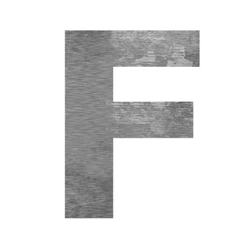 字母資本紋理金屬