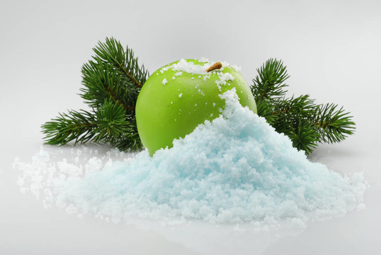 蘋果在雪