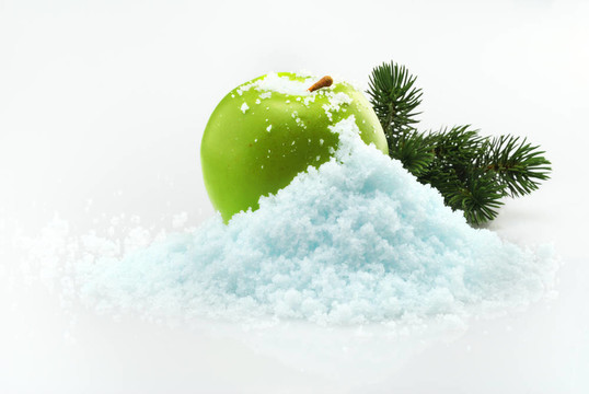 蘋果在雪