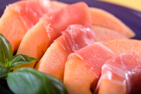 意大利熏火腿和Melon