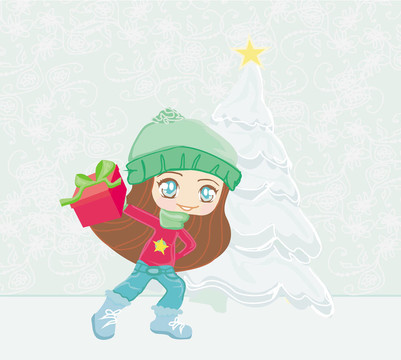 圣誕節(jié)的明信片