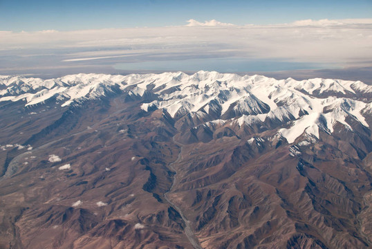 中國(guó)新疆天山；航空