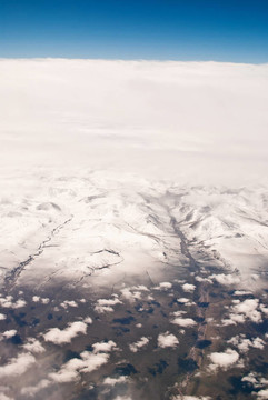 中國新疆天山；航空