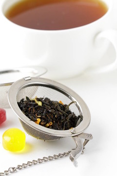 一個(gè)芬芳的紅茶濾網(wǎng)