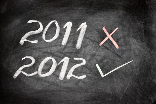 寫(xiě)在黑板上的新年2012