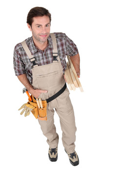 建筑工具帶。