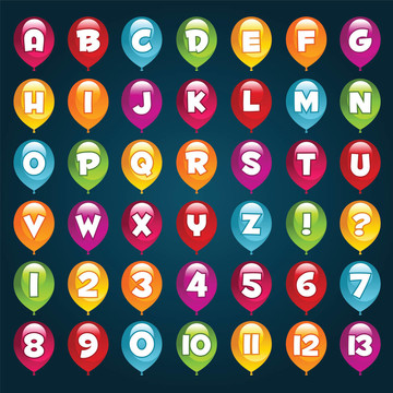 字母氣球
