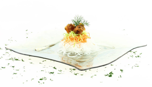 煙熏三文魚蔬菜