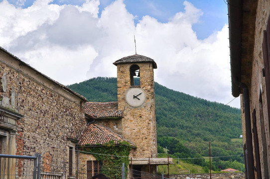 巴迪城堡。Emilia Romagna。意大利.