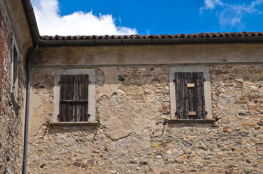 巴迪城堡。Emilia Romagna。意大利.