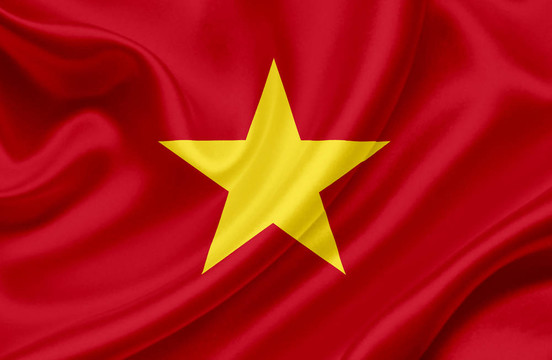 越南飄揚(yáng)的旗幟