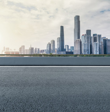 城市道路與現(xiàn)代建筑群