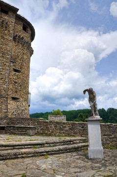 compiano城堡。Emilia Romagna。意大利.