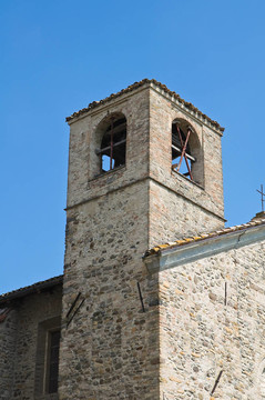 圣洛倫佐教堂。Torrechiara。Emilia Romagna。意大利.
