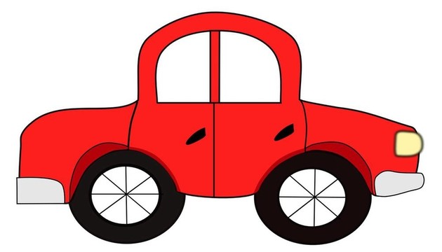紅色的汽車