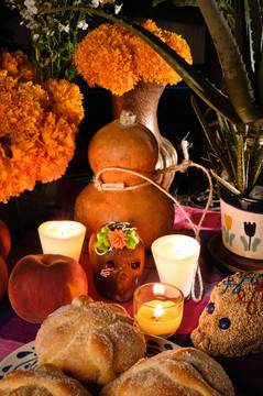 墨西哥的亡靈節(jié)祭壇（Dia de Muertos）