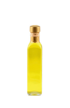 橄欖油瓶；在白色背景上分離