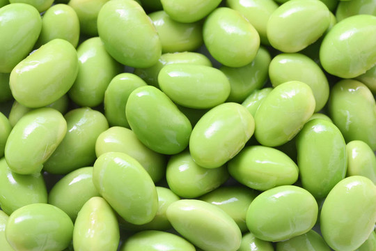 帶殼毛豆；毛豆