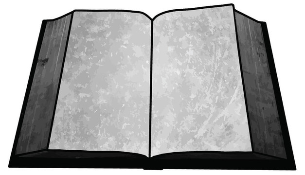 黑白空書空白圖片