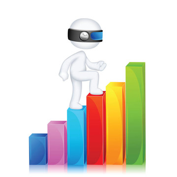 3D男子攀登Bar Graph