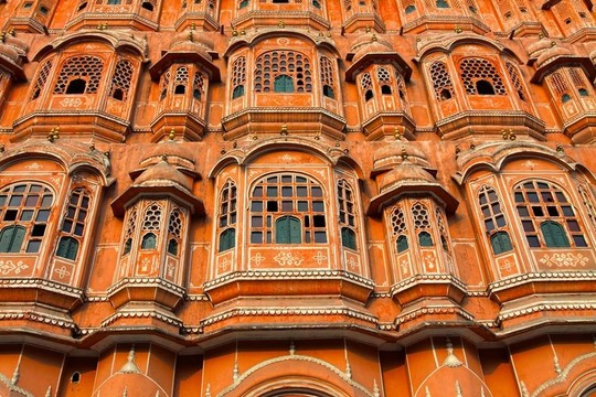 Hawa Mahal；風(fēng)的宮殿；齋浦爾；拉賈斯坦；印度。HDR圖像