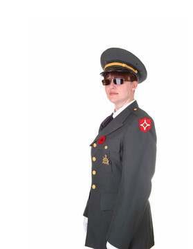 軍事的女人。