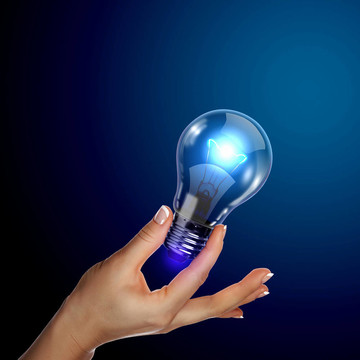 人體手持電燈泡