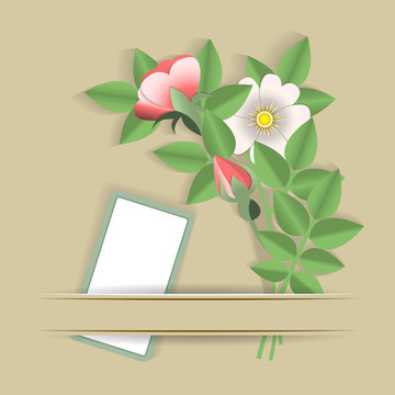 花與卡片