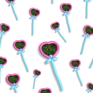 花式氣球的心