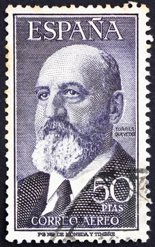 郵票西班牙1955 Leonardo Torres Quevedo；數(shù)學(xué)家