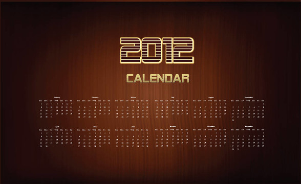 2012日歷