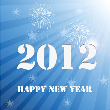 2012新年快樂背景