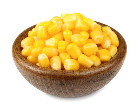 木板中的玉米粒