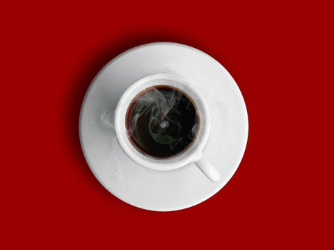 杯熱咖啡