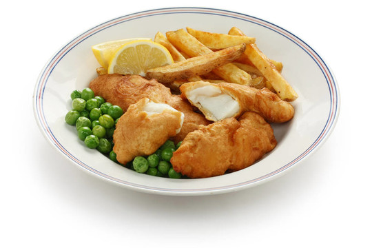 炸魚和薯條；英國食品