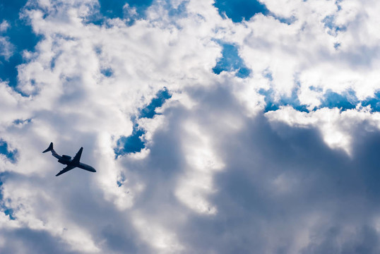 空中的飛機(jī)