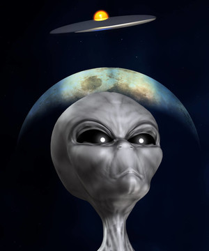 看天空